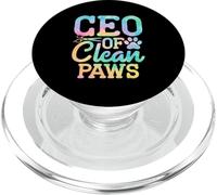CEO de Clean Paws Dog Groomer Funny Pet Grooming PopSockets PopGrip para MagSafe