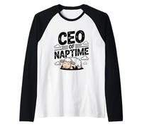 CEO de Naptime Funny Sheep Lover Sleep Camiseta Manga Raglan