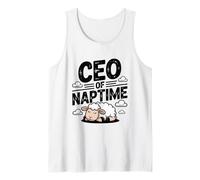CEO de Naptime Funny Sheep Lover Sleep Camiseta sin Mangas