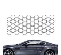 Ceolup Pegatinas laterales de panal de abeja para coche, pegatinas con patrón geométrico y lindas abejas para la carrocería lateral del coche - 40 x 200 cm / 15,75 x 78,74 pulgadas, pegatinas