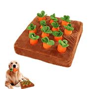 Ceolup Zanahoria Granja de Perros Juguetes para Perros Zanahorias Juguetes para Perros Antideslizante Juegos de Alimentación con 12 Zanahorias Enriquecimiento Alfombrilla de Alimento para Mascotas