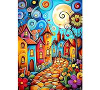 CEOVR 5D Diamond Painting Kits Animados,Pintura de Diamantes Arte 30x40 cm,DIY Diamond Art Kits Adulto Principiante,Mundo de Cuento de Hadas