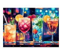 CEOVR 5D Diamond Painting Kits Bar,Pintura de Diamantes Arte 30x40cm,DIY Diamond Art Kits Adulto Principiante,Hermosa Noche