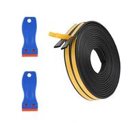 CeoxThao 2 Piezas Selladora Cinta Embellecedor Vitrocerámica, Cinta Vitroceramica, Cinta de Sellado Autoadhesiva de 6 M, Junta Selladora Cintas Embellecedor, para Placas Vitrocerámicas y Ventanas