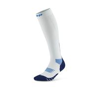 CEP - Calcetines largos para correr con compresión para mujer, Core 5.0 Tall, circulación sanguínea óptima y recuperación rápida, azul/blanco, S