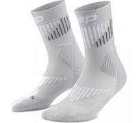 CEP Core Run Merino Socks Mid Cut 3.0, calcetines de running, hombre, gris 39-42 Grey/White