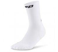 CEP Core Run Socks Mid Cut 5.0, calcetines de running, hombre, blanco 39-42 White