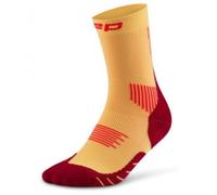 CEP Core Run Socks Mid Cut 5.0, calcetines de running, mujer, amarillo 40-43 Marigold/Burgundy