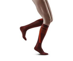 CEP Dark Orange Calcetines compresivos altos para mujer II