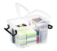 Cep Contenedor Plastico 6 Litros Transparente con Tapa y Cierre Hermetico 305X224X182 mm
