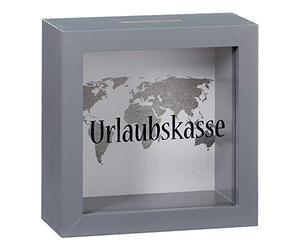 Cepewa Caja de vacaciones, regalo de dinero / regalo de boda | Caja de viaje y marco de fotos decorativo en uno: el destino de vacaciones permanece siempre a la vista mientras ahorras.