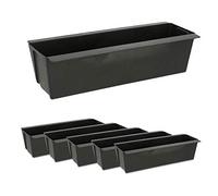 Cepewa Caja para Plantas Adecuada para europalets, Juego de 6 maceteros de plástico, Ancho 38 cm