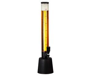 Cepewa Columna de cerveza con dispensador de grifo, columna de bebida, torre de cerveza, Capacidad de 3,5l, escalada hasta 3,0 litros