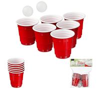 Cepewa Juego para beber chupitos (14 piezas, 2 pelotas, 12 vasos)