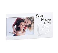 Cepewa Marco de fotos con espejo para la mejor mamá del mundo, marco para fotos de 15 x 10 cm