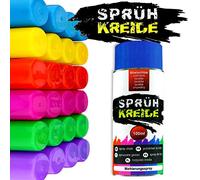 Cepewa Spray de tiza de colores, spray de tiza para marcar, lata lavable