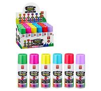 Espray de tiza para marcar, 6 colores, soluble en agua (1 juego de 24 tizas en spray)