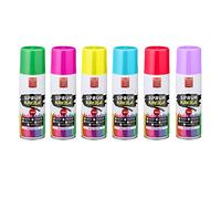 Cepewa spray de tiza spray para marcar tiza 6 colores soluble en agua (1 x juego de 6 tizas en spray)