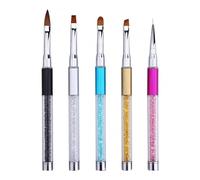 cepillado de uñas, 1 pincel acrílico for decoración de uñas, líneas, rayas, flores, dibujo, extensión de gel UV, rejilla, herramienta de manicura(27)