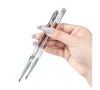 cepillado de uñas, 1 pincel triangular for pintar uñas, for arte de, líneas francesas, mango tinta, bolígrafo dibujo, herramientas manicura(2pcs)