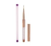 cepillado de uñas, 5 estilos de arte de uñas acrílico UV Gel extensión constructor Rhinestone pintura pincel líneas delineador patrón dibujo pluma herramienta de manicura(G-b339-03)