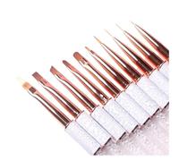 cepillado de uñas, Pincel for pintar líneas de uñas, pincel de mármol, pincel for dibujar líneas, pincel acrílico, degradado, sombreado, gel UV, herramienta for uñas.(7)