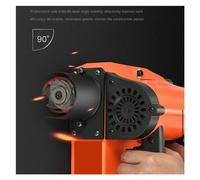 Cepillador de pared eléctrico de 3680W, pala que alcanza todos los rincones, cepillo eléctrico de pared sin polvo, masilla de renovación de pared antigua, herramientas de pala for la piel de la pared