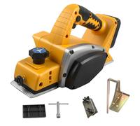 Cepilladora de mano eléctrica inalámbrica para batería Dewalt de 18 V/20 V, cepilladora de mano de 3-1/4 pulgadas, cepilladora de madera eléctrica sin escobillas de 15000 RPM para carpintería