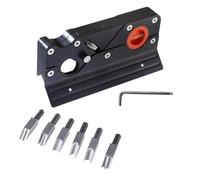 Cepilladora de mano ergonómica para carpintería con 7 cabezales de corte para aplanar bordes y biselado de esquinas