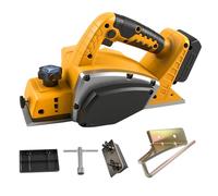 Cepilladora de mano inalámbrica para batería Dewalt de 18 V y 20 V, cepilladora eléctrica de madera sin escobillas de 15000 rpm, ancho de corte de 82 mm, profundidad de corte de 0 a 2 mm, cepilladora