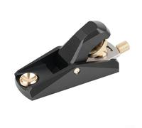 Cepilladora de mano portátil para madera, cepillo de bloque de ángulo bajo con boca ajustable, herramienta manual de aleación de aluminio para carpintería y modelos (C)