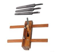 Cepilladora de ranurado de madera con hoja de acero al carbono para corte preciso de madera, pulido y carpintería, herramienta manual (D)