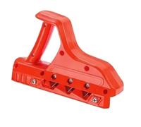 Cepilladora Eléctrica Cepillo de corte rápido for placas yeso, cepillo mano, cantos for, herramienta for biselar bordes paneles(Rot)