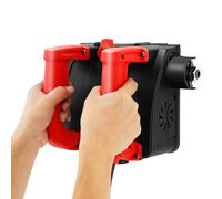 Cepilladora eléctrica de pared de 1200 W, lijadora de hormigón, portátil, fresadora de saneamiento, con aspiración, máquina de renovación de pared, 3000 R/MIN para hormigón, ancho de fresado de 16 cm