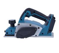 Cepilladora inalámbrica compatible con batería Makita de 18 V (82 mm, sin batería/sin cargador), 20.000 rpm, sin escobillas, cepilladora eléctrica para carpintería, color azul