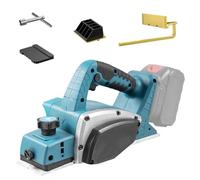 Cepilladora inalámbrica compatible con batería Makita de 18 V, cepilladora eléctrica de 15000 rpm, ancho de la cepilladora 82 mm, profundidad de espiga 2 mm, cepilladora eléctrica para trabajar la