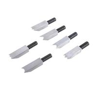 Cepilladora manual ergonómica de mano para carpintería con 7 cabezales de corte para aplanar bordes y biselar esquinas, herramienta de biselado versátil