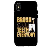 Cepillarse los Dientes Todos los días Cirujano Dental Dentista Odontología Carcasa para iPhone X/XS