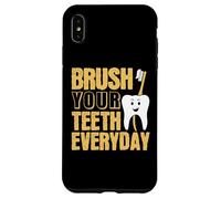 Cepillarse los Dientes Todos los días Cirujano Dental Dentista Odontología Carcasa para iPhone XS MAX
