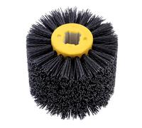 Cepillo Abrasivo De Nailon, Cepillo De Nailon Amoladora angular de 120x100x20mm, cepillos de nailon de alambre abrasivo, rueda pulidora y desbarbadora Uso apto para muebles y carpintería(120)