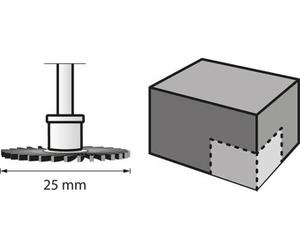 Cepillo abrasivo G36 25 mm (S471) BOSCH SpeedClic: Cepillo abrasivo para detalles, grano 36