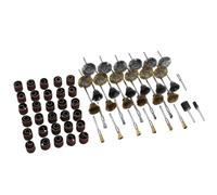 Cepillo Alambre Broca de cepillo de alambre, muela de pulido, Mini herramienta rotativa de latón y acero for herramientas manuales Dremel(98PCS Polishing Set)