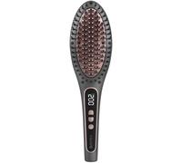 Cecotec Cepillo Alisador de Cerámica y Extracto de Aguacate InstantCare Smooth Brush. Ion Real, Temperatura Regulable 140 ºC - 220 ºC, Todo Tipo de Cabellos, Pantalla Digital, Sistema Autoapagado