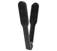 Cepillo alisador cerdas, V doble cara resistente calor peine | V doble cara: cerdas alisan, púas nylon desenredan. Resistente calor hasta 200℃. Antiestático, brillo.