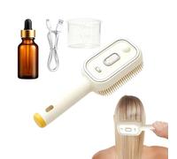 Cepillo Alisador con Vapor, Electric Spray Air Cushion Massage Comb, Alisador de Cabello Recargable con Aerosol, Peine Desenredante Antiestático, para Mujeres, Viajes, Dormitorio, Hogar, Salón