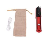 Cepillo Alisador de Cabello Eléctrico, Carga USB Seguro Peine Rizador para Alisar el Cabello Pequeño Alisador de Cabello de Temperatura Constante Inalámbrico para Viajes en el Hogar