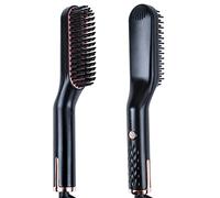 Cepillo Alisador de Pelo, Cepillo alisador iónico negativo anti-escaldado 3 en 1, antiquemaduras Cepillo alisador iónico