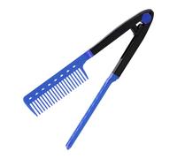 Cepillo alisador de pelo - Cepillo para raíles para el pelo - en de V curvado peine de pelo para hotel, dormitorio, viaje de negocios, hogar, viajes