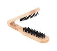 Cepillo alisador de pelo de Burlywood no eléctrico, peine alisador de doble cara con abrazadera suave, ideal para hombres y mujeres, sin daño por, 22 cm