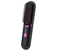 Cepillo Alisador De Pelo Inalámbrico Con Carga USB, Mini Alisador De Pelo Portátil, Herramienta For Peinar El Cabello(Nero)